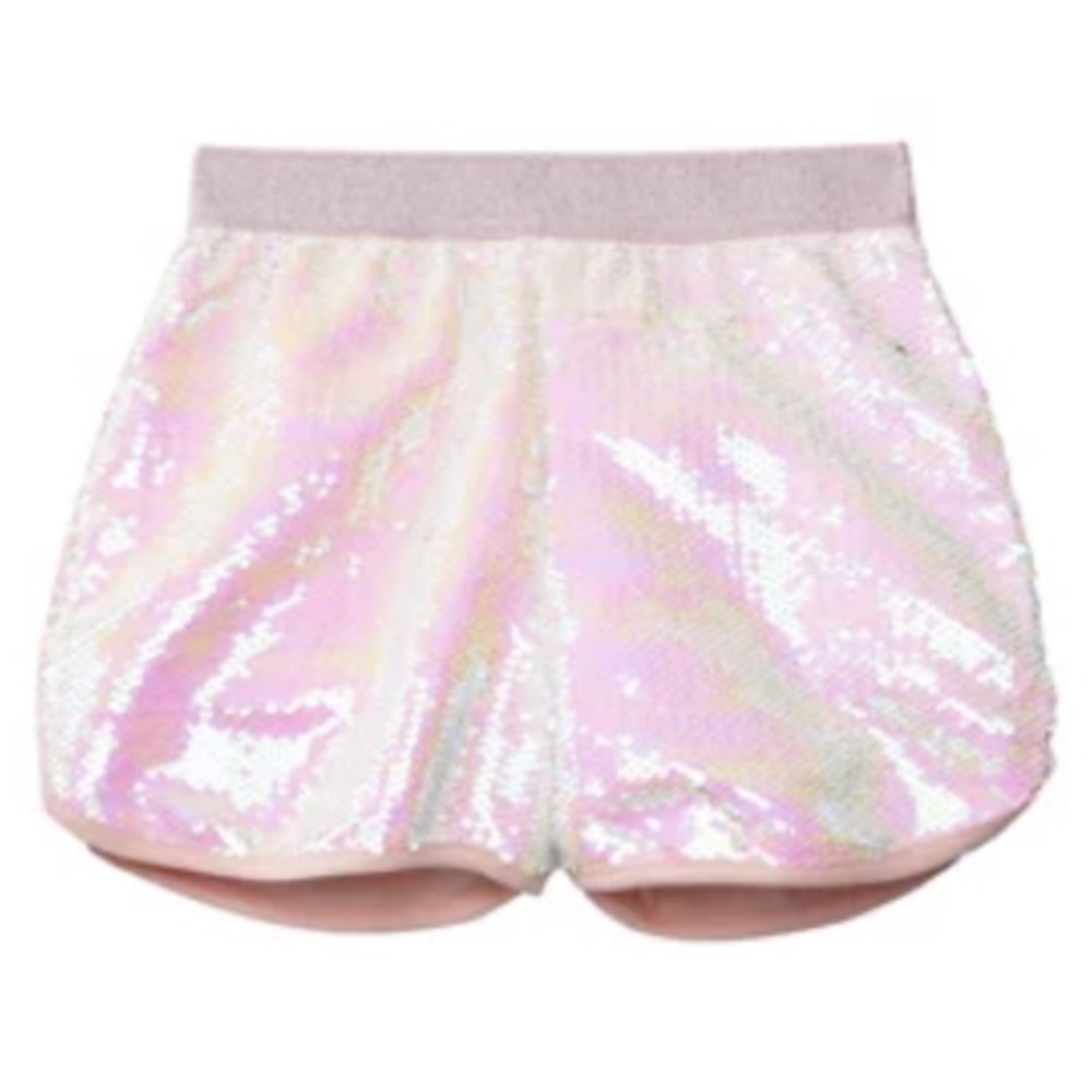 Belle du Jour Girls 7-16 Sequin Pull On Shorts. XL
